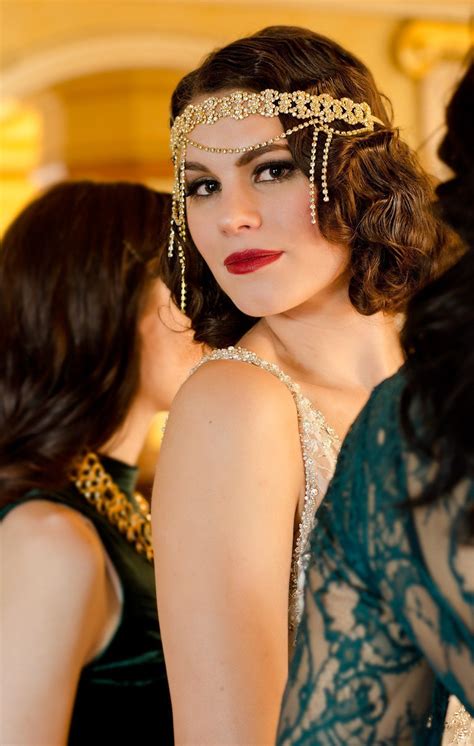 Draped 1920's Halo - Style #210 Ornate crystal filigree spans your forehead and entwines with ...
