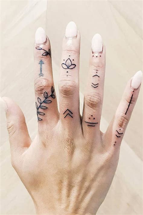 51 Top Amazing Ideas For Finger Tattoos | Hand and finger tattoos, Finger tattoo for women, Hand ...