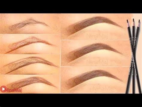 How To Draw Natural Eyebrows in 6 simple steps - YouTube