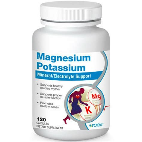 Magnesium Potassium 120 caps by Roex - Walmart.com - Walmart.com