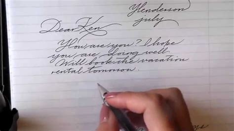 Tips for improving cursive writing - YouTube