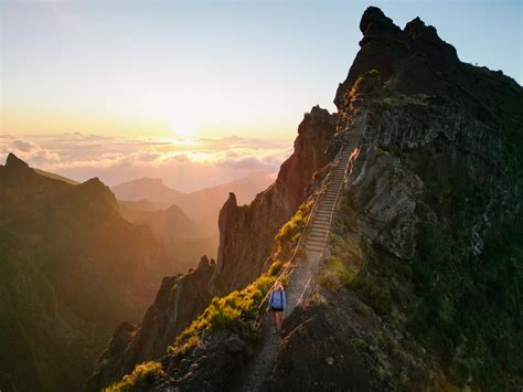 Most beautiful hikes in Madeira - Brunette at Sunset