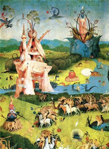 The Garden of Earthly Delights (detail), 1490 - 1500 - Hieronymus Bosch ...