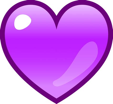 Purple heart emoji png full hd png