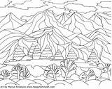 Landscape Coloring Pages For Adults At GetDrawings  Free Download sketch template