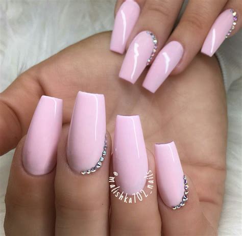 Tapered Square Nails. Long nails. Baby Pink Nails. Acrylic Nails. Acrylic Nails Natural, Baby ...