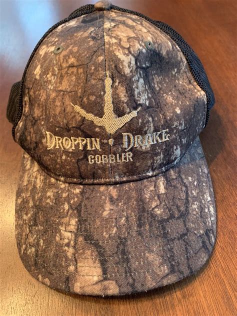 Droppin Drake Gobbler Logo Mesh Snap-Back Trucker Hat… - Gem