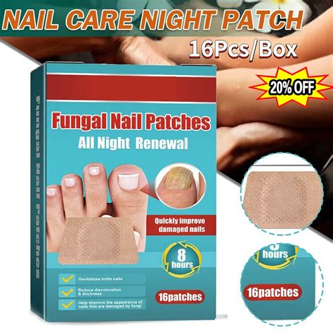 16 Patches Anti Fungal Nail Treatment-Toe-Fungus Onychomycosis Repair Sticker - Walmart.com