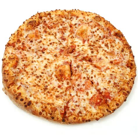 Cheese Pizza on White Background Stock Image - Image of sauce, fattening: 79167