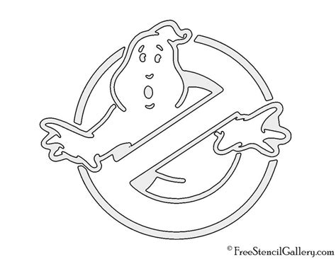 Ghostbusters Logo Stencil | Free Stencil Gallery | Halloween pumpkin carving stencils, Pumpkin ...