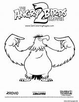 Mighty Eagle Rovio And Sony Pictures Coloring Page Printable sketch template