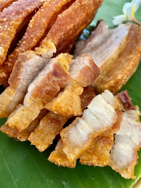 Thai Fried Pork Belly Recipe (Moo Krob)