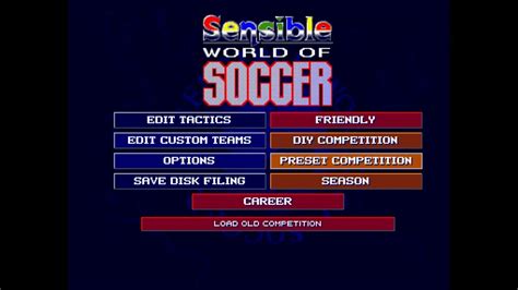 Amiga 500 - Sensible World Of Soccer Music Menu - YouTube