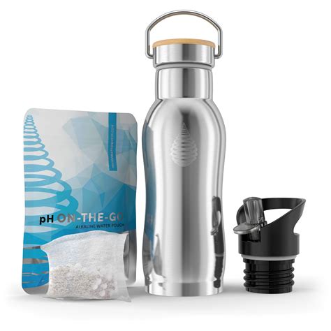 pH ACTIVE Insulated Water Bottle - Filtered Alkaline Water Bottle ...