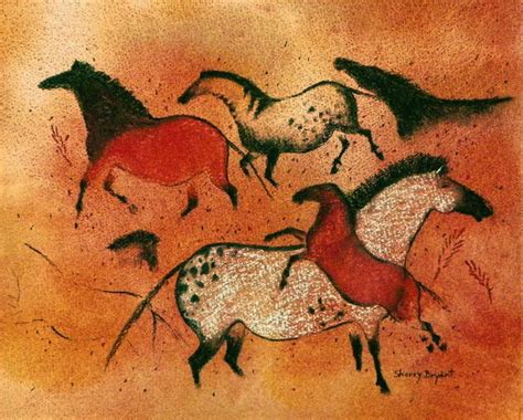 White Horse cave painting. Spectacular Spirit Animal Prints by ...