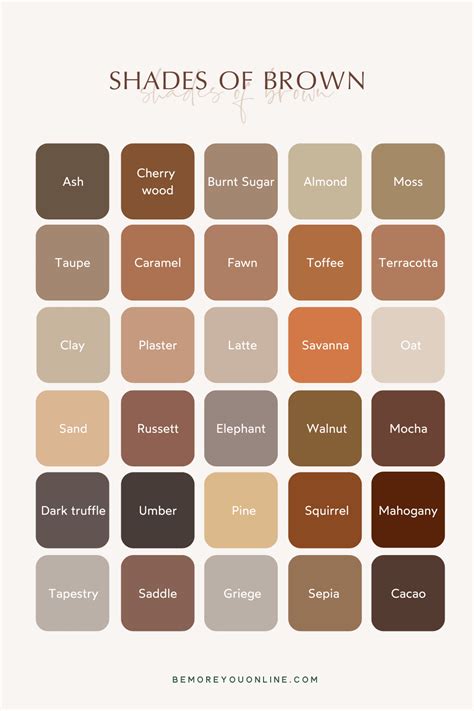 176 Colour Names & Shades | Ultimate Brand Colour Bible