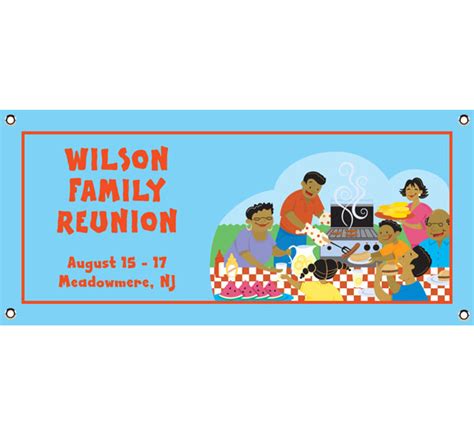 A Family Reunion Party Theme Banner