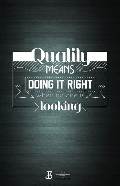 quality | Quality quotes, Assurance quotes, Typography