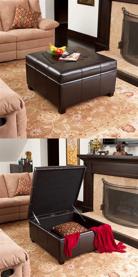 Square Leather Ottoman Coffee Table | peacecommission.kdsg.gov.ng