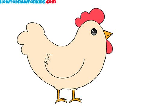 How to Draw a Chicken - Easy Drawing Tutorial For Kids