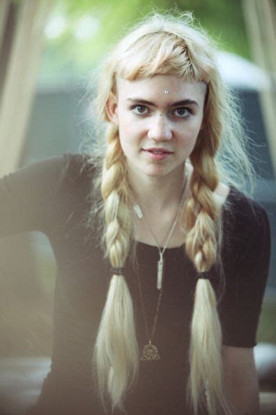 Claire Boucher aka Grimes poses for a portrait backstage during the ...