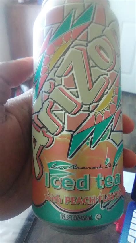 Coffee, tea & energy drink: AriZona Iced Tea with Peach Flavor