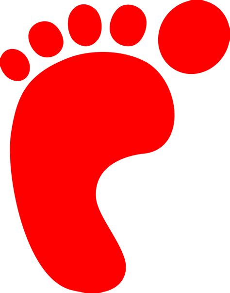 Footprint,footstep,red,print,cartoon - free image from needpix.com