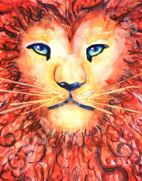 Curly Red Mane - watercolor on paper | Cool art, Art for sale, Prints