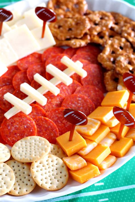 Football Charcuterie Platter: A Simple Tailgating Appetizer | Recipe ...