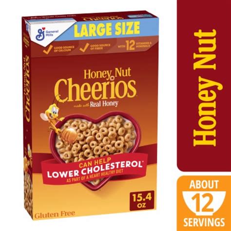 General Mills Honey Nut Cheerios Large Size Cereal, 15.4 oz - Kroger