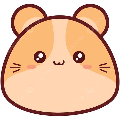 Gambar Hamster Yang Lucu Vektor, Imut, Hamster, Ilustrasi Hamster PNG dan Vektor dengan ...