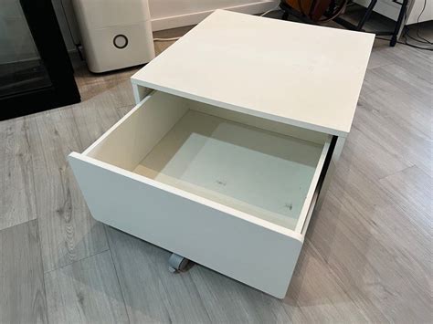 IKEA SLAKT Storage Drawer Box w/ Castor Wheels White, Furniture & Home Living, Furniture ...