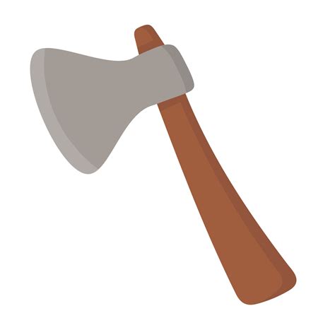 Doodle flat clipart. A simple ax for cutting trees. All objects are repainted. 18767746 Vector ...