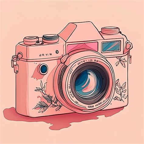 Premium AI Image | Aesthetics camera hand drawn