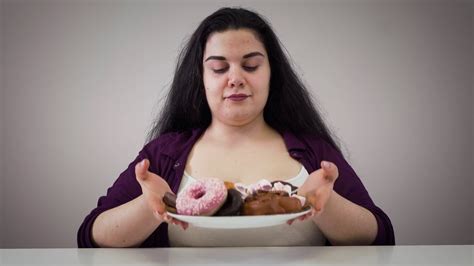 Portrait Of Hungry Caucasian Fat Woman Stock Footage SBV-338113064 ...