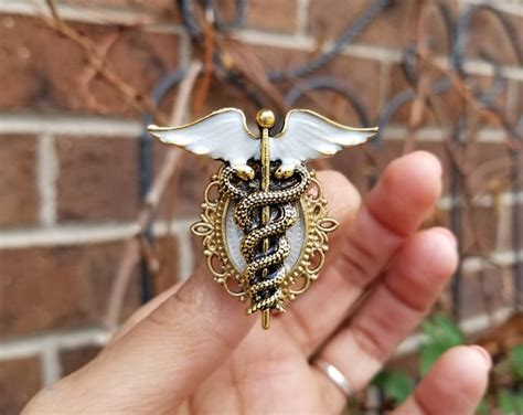 Gold Nursing Pin Pinning Ceremony Pins. BSN Graduation Gifts RN Pins Gold Caduceus Pin Medical ...