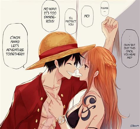 One Piece - Luffy x Nami | One punch man anime, One piece nami, One piece luffy