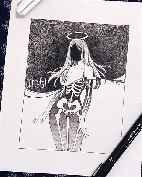 @feefal on Instagram: “Day 25 of inktober! The last few days I’ve been ...