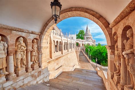 View on the Old Fisherman Bastion in Budapest. Arch Gallery. - Image | IsramIsrael