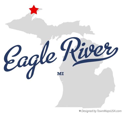 Map of Eagle River, MI, Michigan