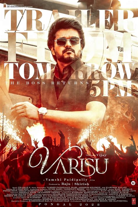 Varisu Trailer Release Date, Time Tamil Movie, Music Reviews and News