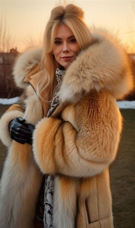 Fur Coat Fashion, Cozy Fashion, Women's Fashion, Fox Fur Coat ...