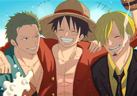 HD Wallpaper of One Piece Trio by Suzu