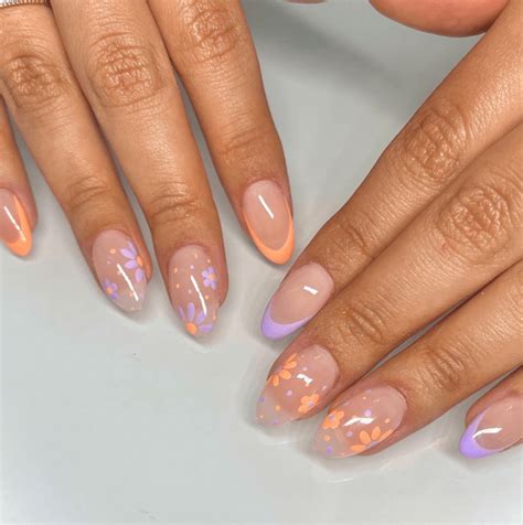 27 Trendy Purple and Orange Nail Designs - The Beauty Pursuit