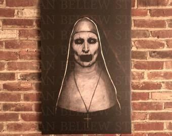 Valak The Demon Nun Original Artwork | Etsy Walk Past, Paint Background, American Horror Story ...