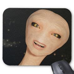 The Goofy Alien Postcard - This jolly alien is always wanting his photograph taken. He thinks it ...