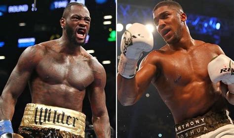 Boxing news: Anthony Joshua vs Deontay Wilder will NOT happen this year ...