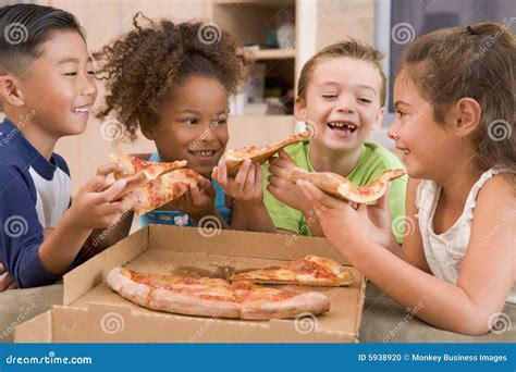 Children Eating Healthy Food In Nursery Royalty-Free Stock Photography | CartoonDealer.com #56118905