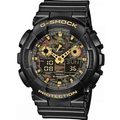 Casio G-Shock Men's Black/Gold Multifunctional Watch GA-100CF-1A9ER | Francis & Gaye Jewellers