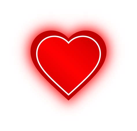 Neon Red Heart Banner, Neon Heart 10976392 PNG